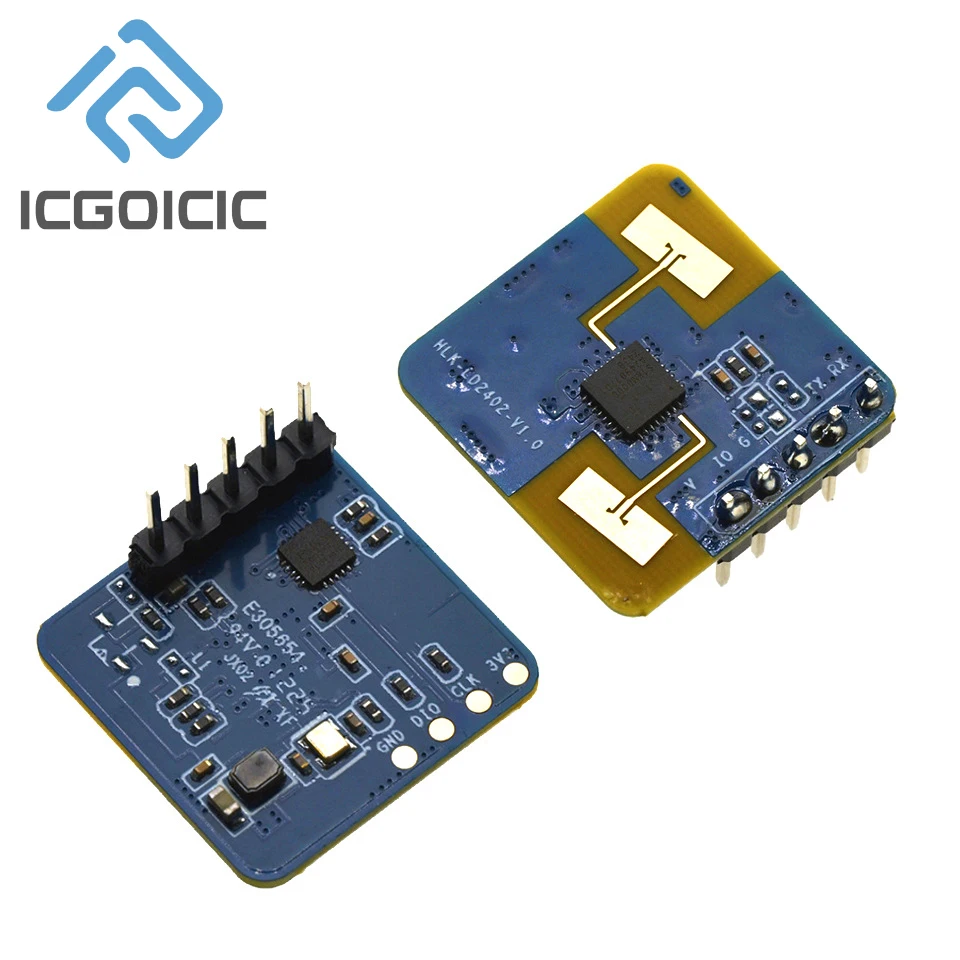 HLK-LD2402 24 GHz menschlicher Anwesenheitssensor 7 m Radarmodul GPIO UART für AIoT Smart Lighting Image