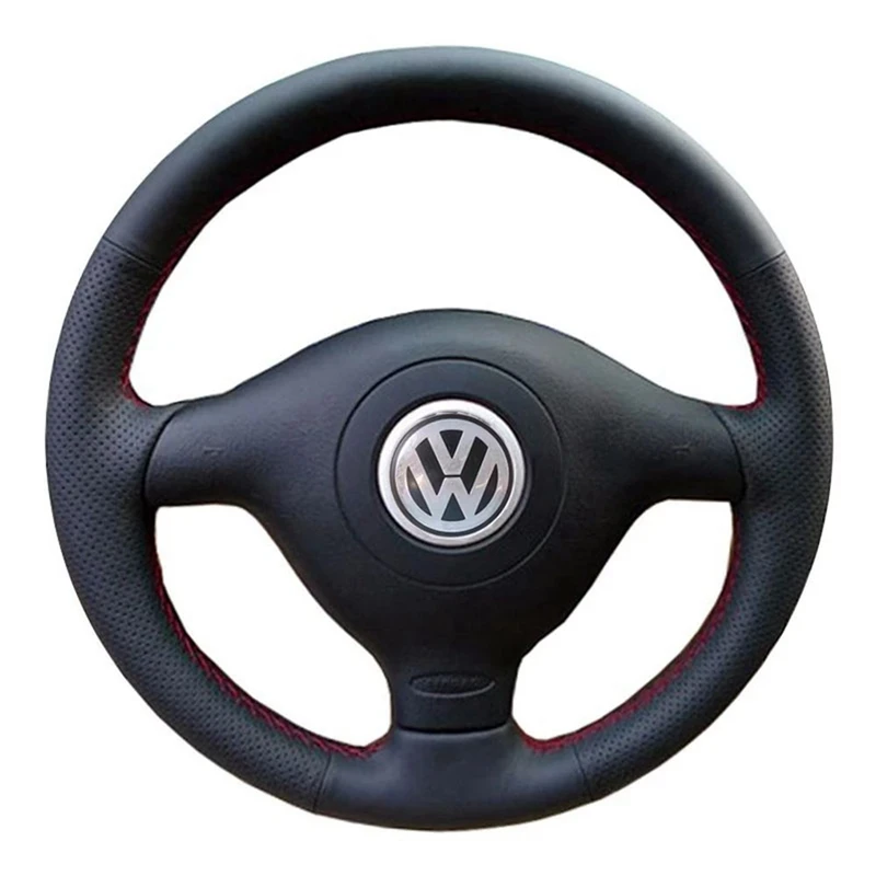 Kunstleder-Lenkradbezüge für Volkswagen VW Golf 4 Passat B5 1996–2003, Seat Leon 1999–2004, Polo 1999–2002 Image