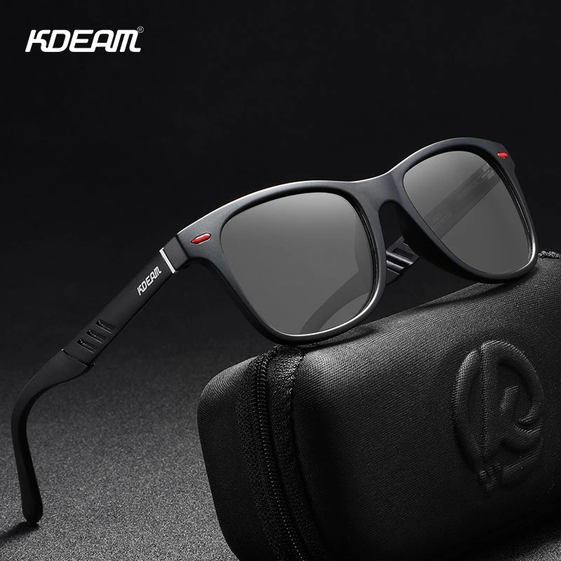 KDEAM Photochrome und polarisierte Sonnenbrille Herren Navigationsaluminium Magnesiumrahmen Herrenbrille UV400 Nachtsichtbrille Image
