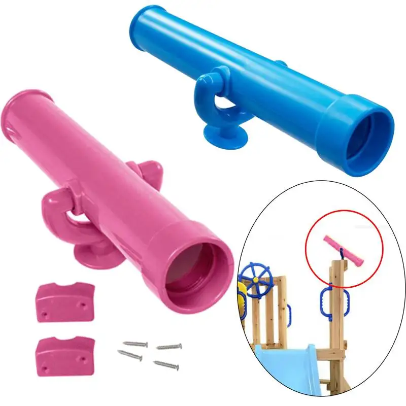 Jouet de terrain de jeu pour enfants, télescope inclus, accessoires de matériel de montage, équipement de jeu créatif, ensemble de balançoire de jeu en plein air, 3 ans et plus