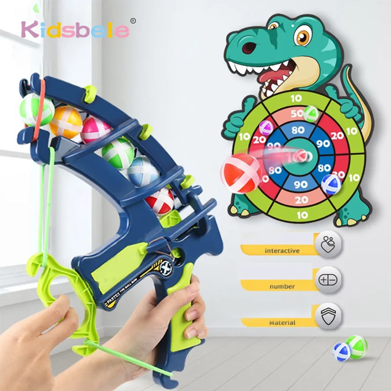Dinosaure collant balle arc cible jeu de fléchettes éléphant jouet éducatif enfants fronde jouer flèche jouet ensemble enfants jeu de plein air jouets