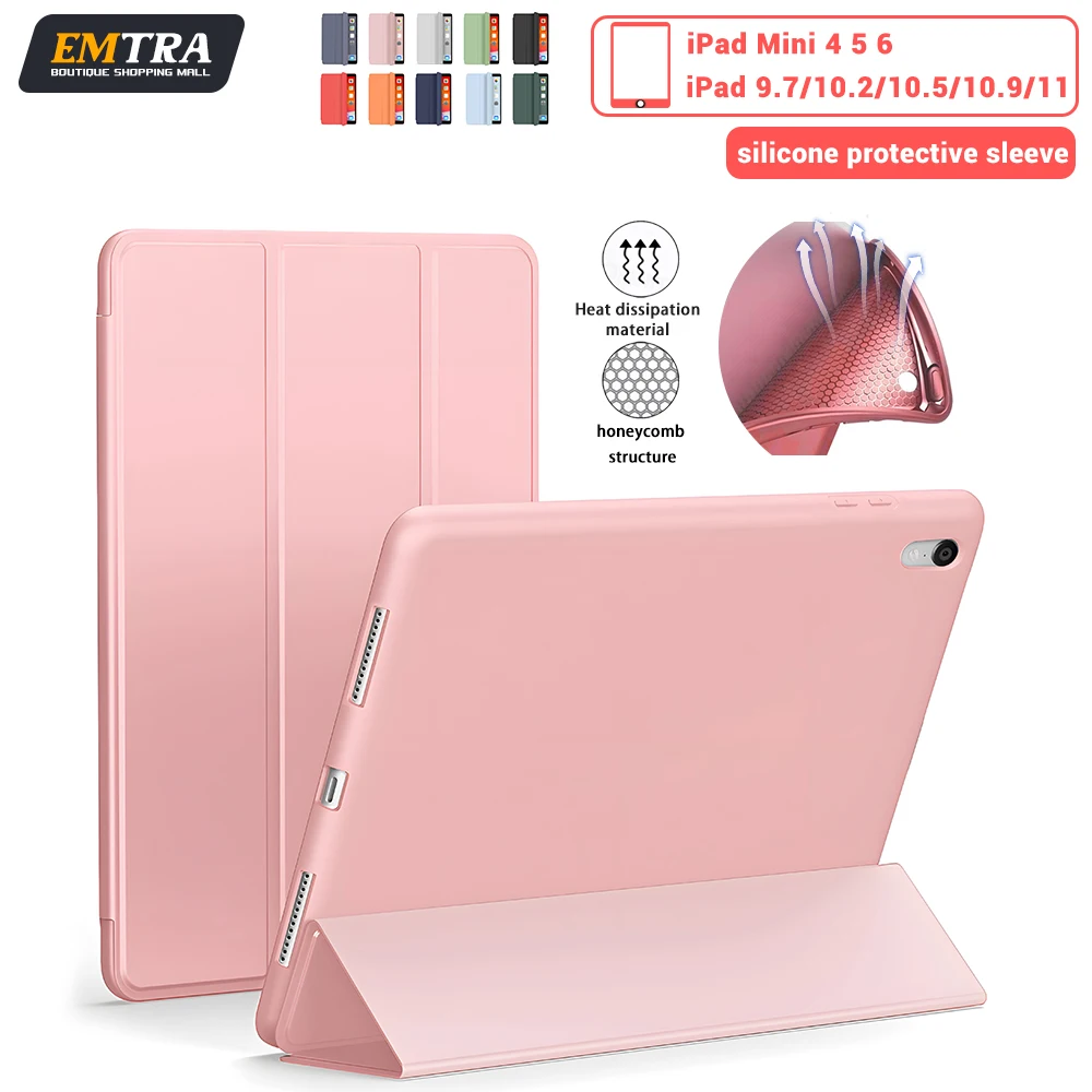 Étui Kawai pour iPad 6ème génération/iPad 5ème génération 9,7 pouces, iPad Air 1 2, iPad Pro 9,7 2017 2018, iPad Air 5, Air 4 2022, 10ème génération 10,9 pouces