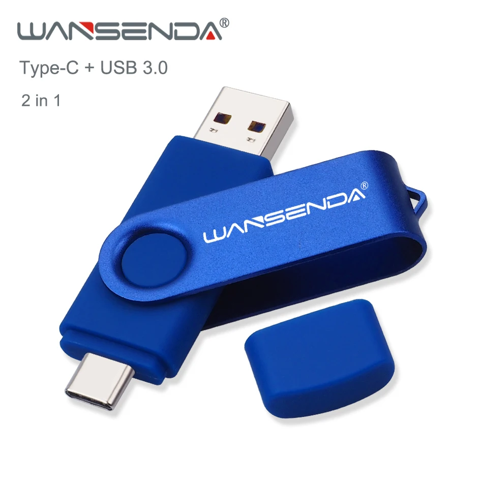Wansenda clé USB 512GB 256GB USB 3.0 clé USB 128GB clé USB Cle pour Type C Android/PC 64GB clé USB 32GB mémoire USB
