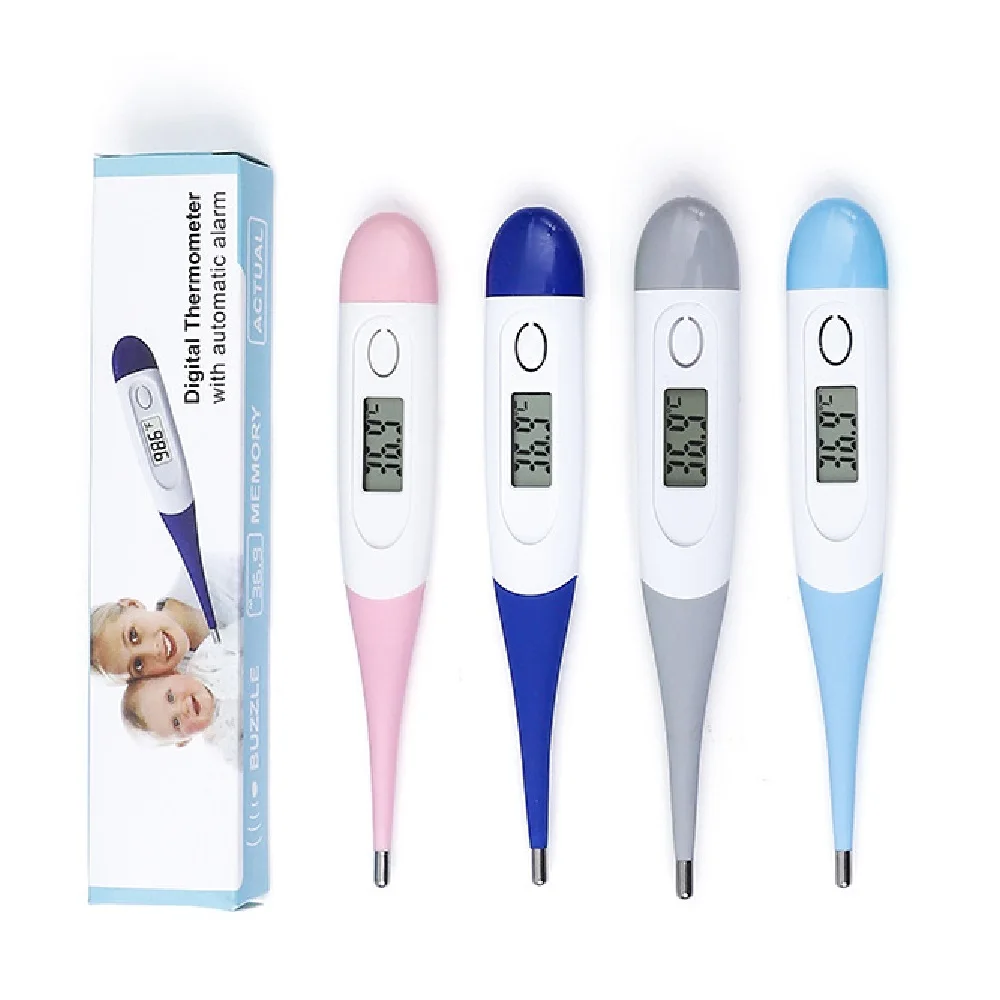 Équipement médical numérique LED, outil à tête souple, thermomètre rapide, ustensiles cliniques pour le corps, l