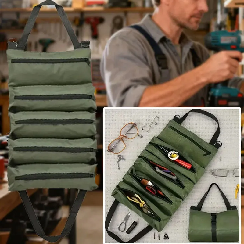 Organisateur de rouleau d'outils, mallette à outils multi-poches, rangement d'outils Portable, sac à outils robuste, organisateur d'outils de bricolage