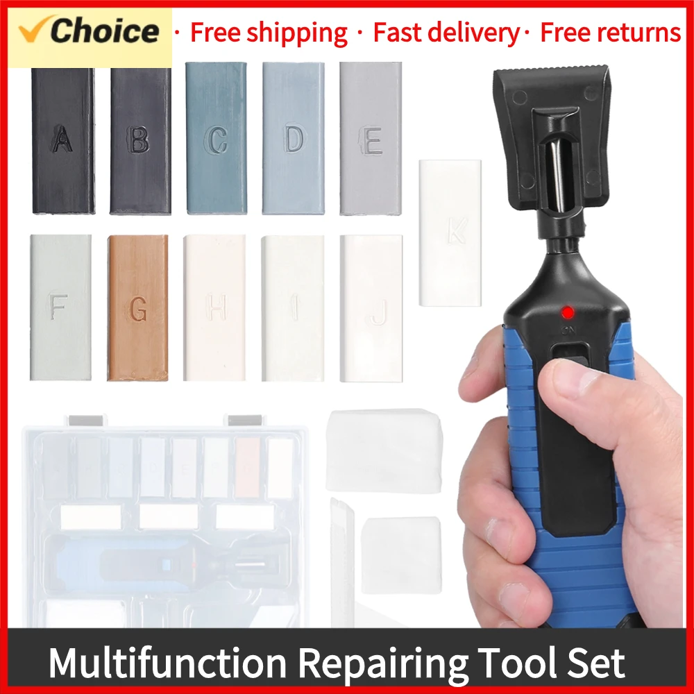 Ensemble d'outils de réparation de carreaux de céramique, outil de réparation de sol bricolage, outils pour la maison, remplissage de fissure, ensemble d'outils de réparation de surface de carrelage