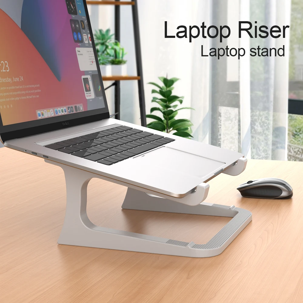 Support ergonomique pour ordinateur portable avec support pour clavier - ascenseur de bureau portable, adapté pour MacBook, PC, tablette - robuste