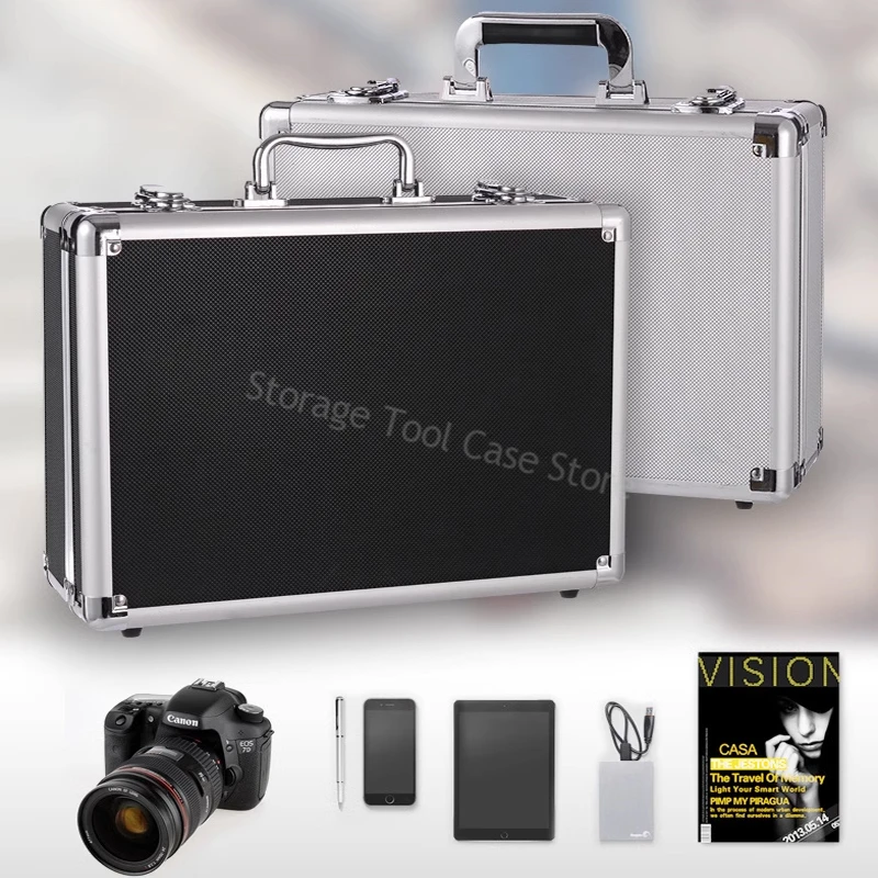 Boîte à outils en aluminium, équipement de sécurité, boîte à outils, mallette à instruments, boîte de rangement d'outils, valise, boîte à outils résistante aux chocs, organisateur