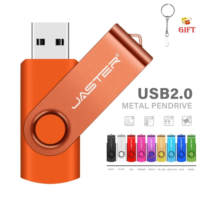 Clé USB professionnelle 128 Go, clé USB rotative 64 Go, clé USB colorée 32 Go, clé USB en plastique 16 Go, clé USB 8 Go, 4 Go, 128 Mo