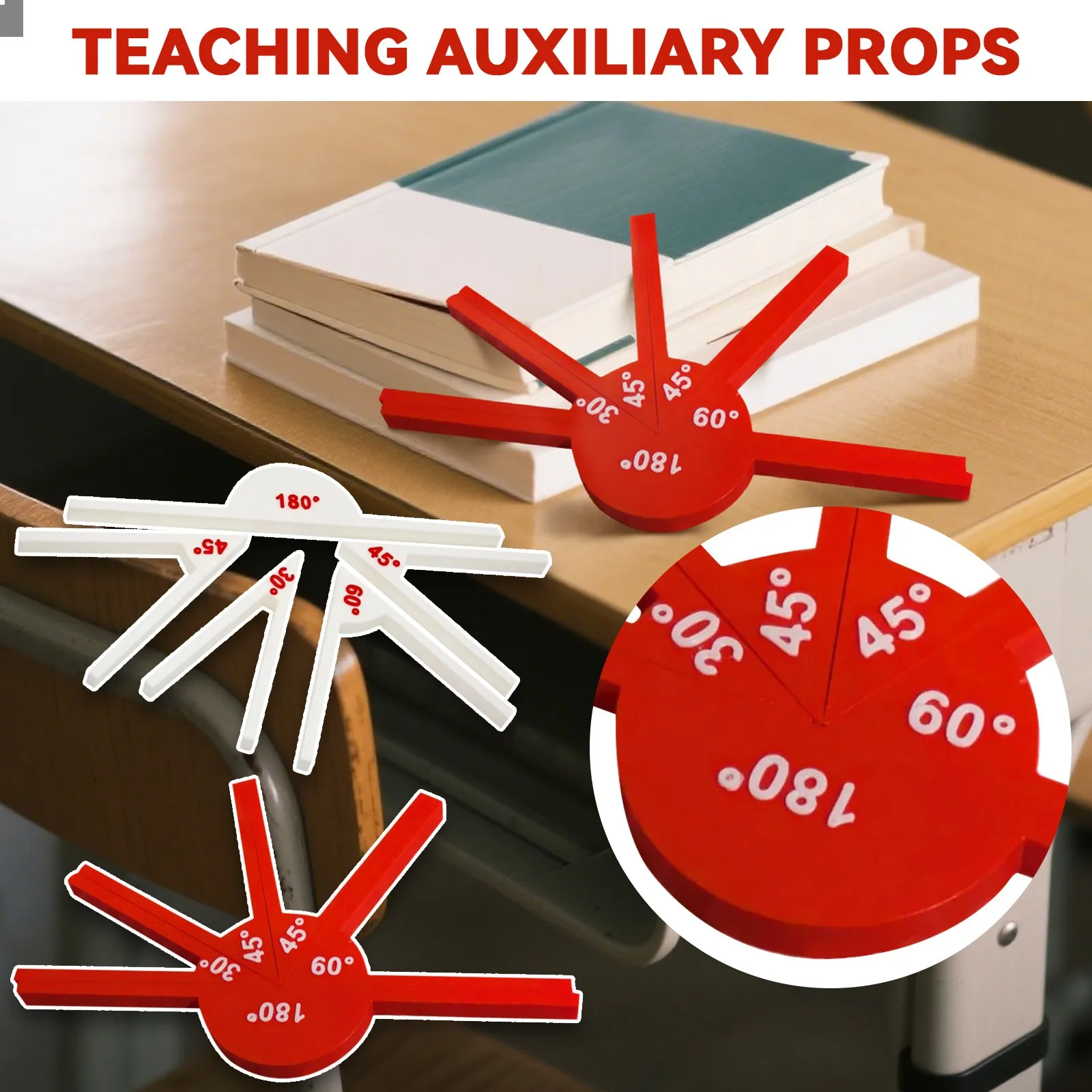 1 ensemble d'outils pédagogiques, fournitures mathématiques, outils d'angle, outils d'affichage d'angle géométrique, outils pédagogiques en mathématiques, outils d'apprentissage