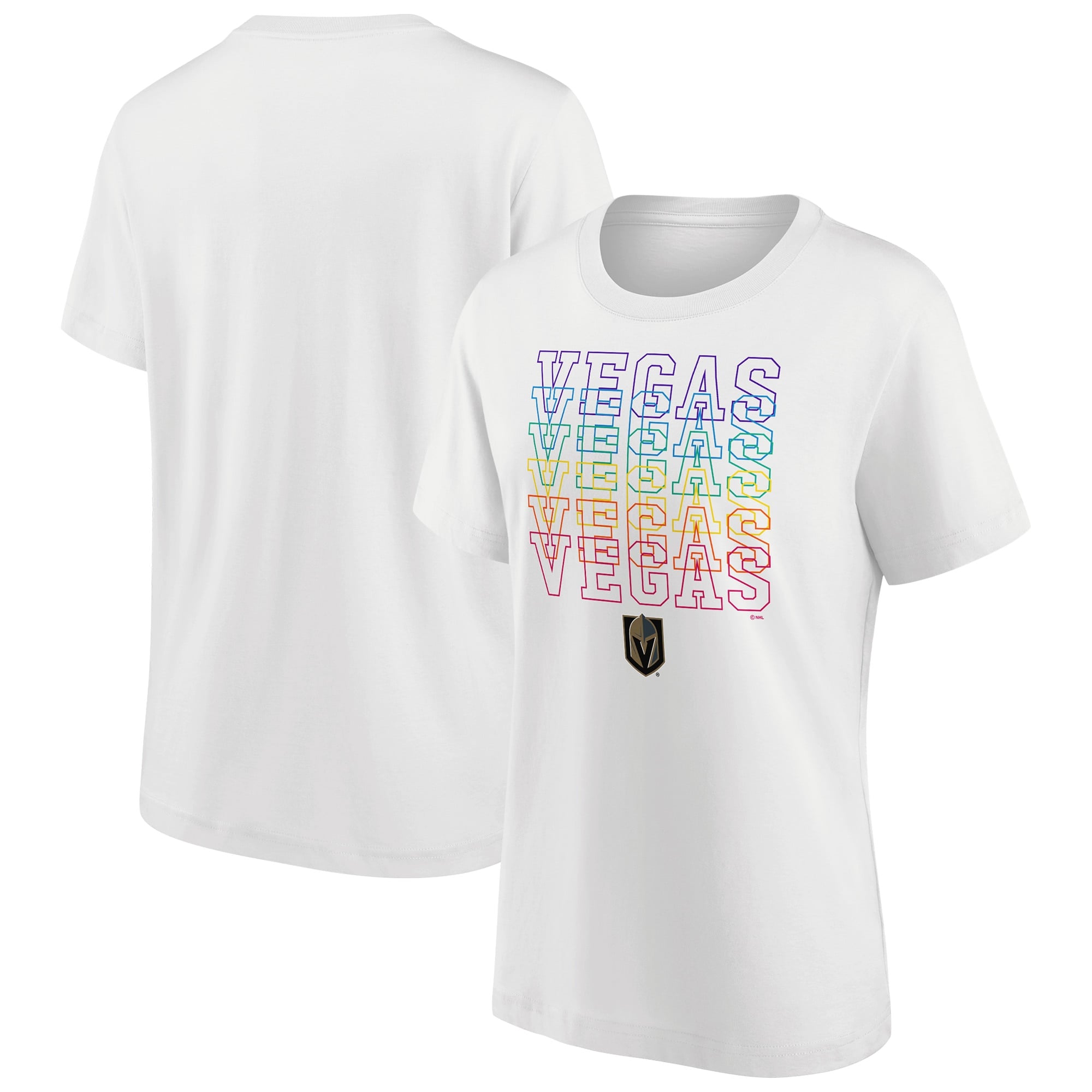 Vegas Golden Knights Fanatics Branded Pride Graphic T-Shirt – Damen