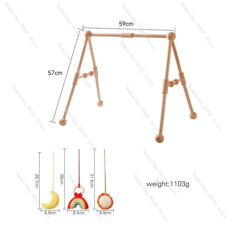 Support de fitness en bois pour bébé, chambre d