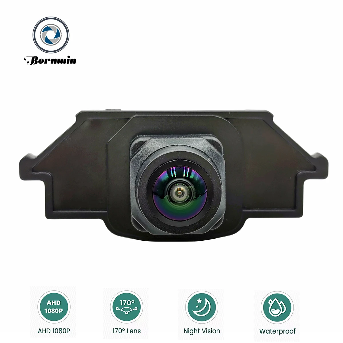 Bornwin caméra de recul de voiture pour Audi A3 caméra spéciale AHD 1080P CVBS uniquement pour 2025 Audi A3 caméra avant