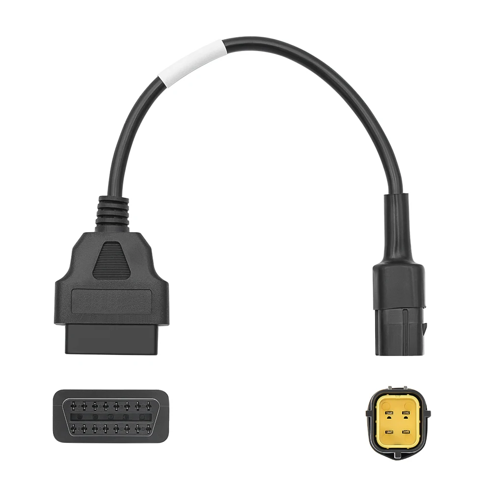 Für Kubota Diagmaster 4-PIN auf 16-PIN 4-PIN OBD2 Diagnosekabel OBDII 16-Pin Verlängerungskabel Code-Lesegerät Image