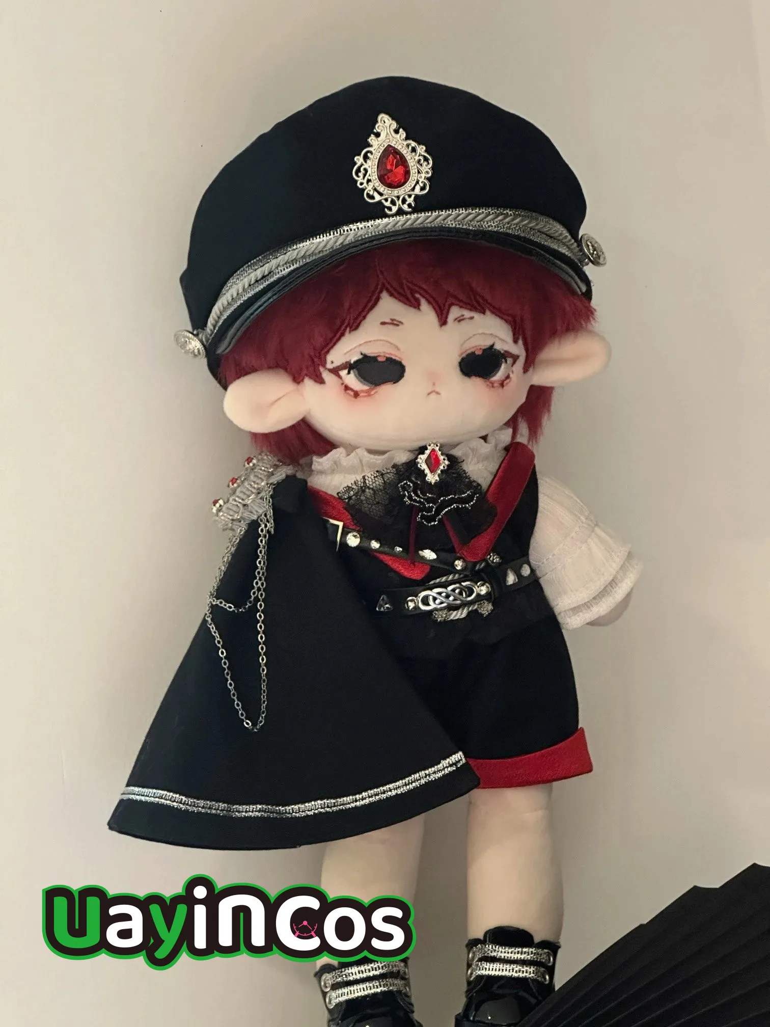 Auf Lager 10cm 20cm 30cm Puppenkleidung Umhang Hut Weste Schuhe Hosen Punk Mode Kleidung Kostüm Anzug Puppe Anime Spielzeug