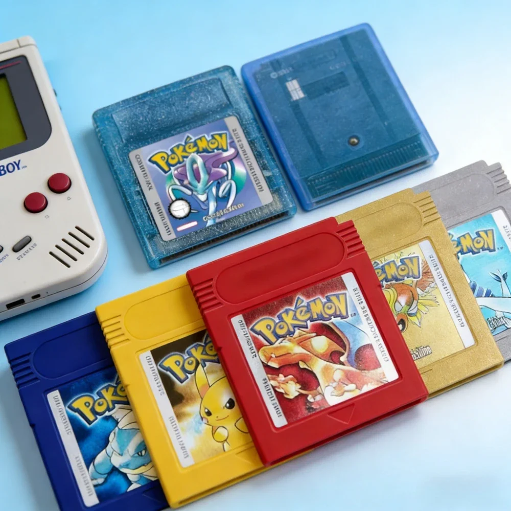 Classic Pokemon Series GBC Game Card 16 Bit Video Game Card With Multi Language Version
