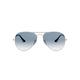 Ray-Ban Unisex Aviator Sunglasses, Silver (003/3f), 58 mm UK
