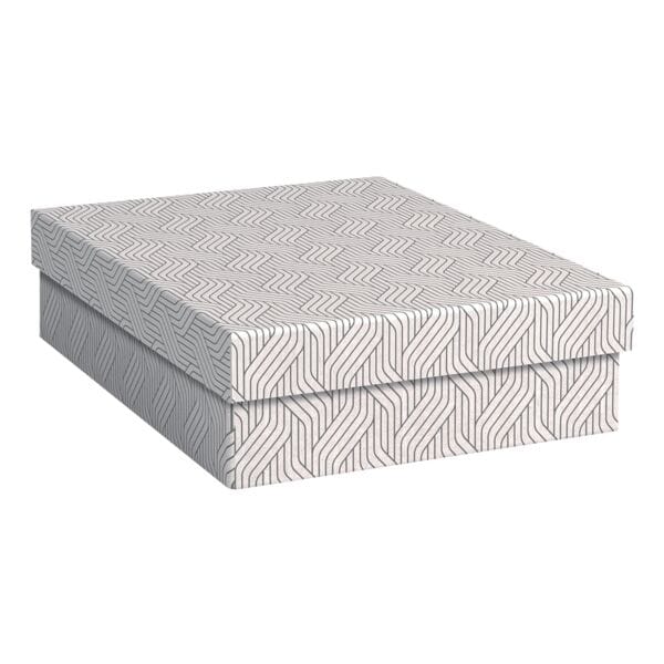 VON by Leitz Aufbewahrungsbox »Mittel flach« 26,5/36,5/10 cm 7 L 3 Stück weiß, 26.5x10x36.5 cm
