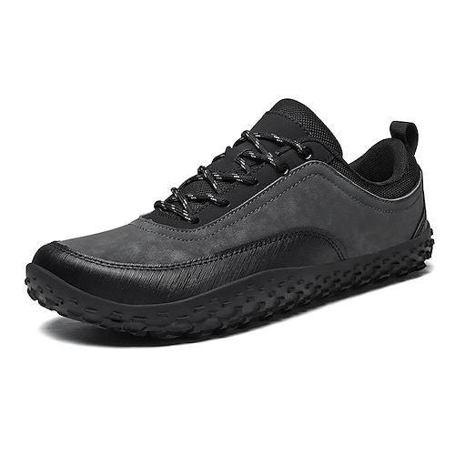 Grüne Herren-Wanderschuhe, Schnürschuhe für Outdoor-Aktivitäten, Wanderschuhe mit dicker, rutschfester Sohle für Reisen, Camping und den Alltag Image