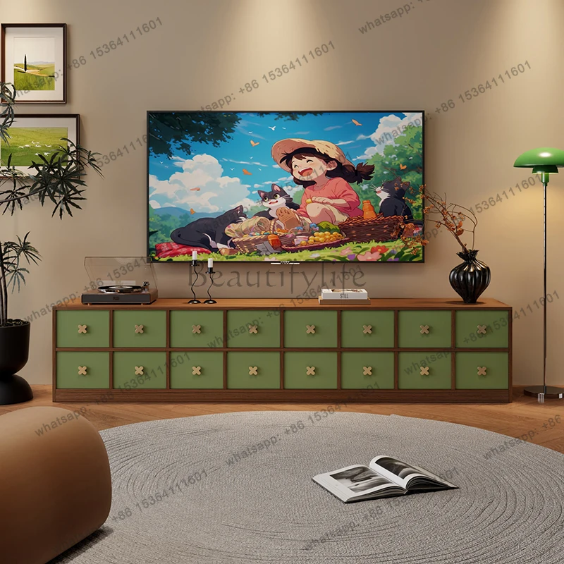 Meubles TV Modernes Nordiques de Luxe – Meuble TV Minimaliste Glamour et Créatif – Meuble Télévision pour Salon