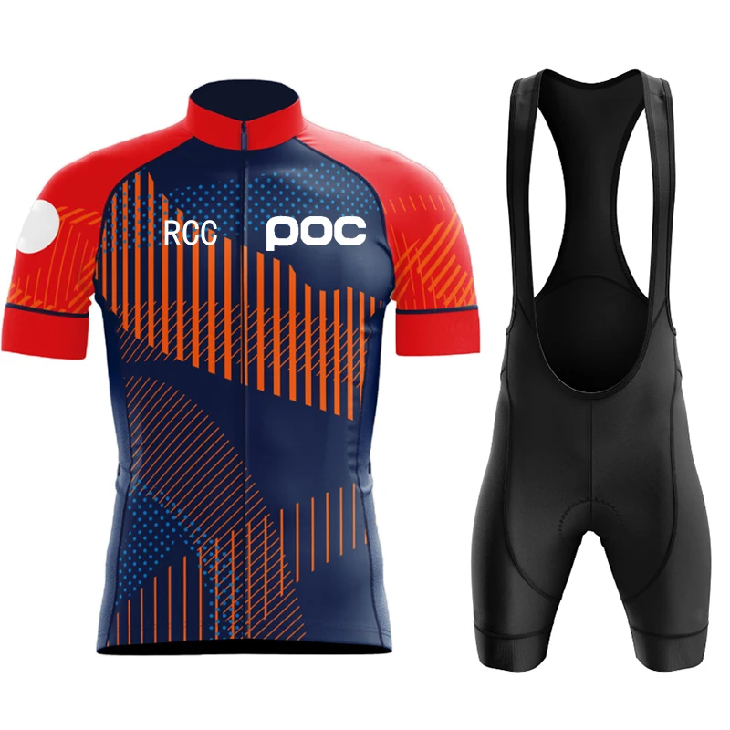 Ensemble de cyclisme RCC POC, maillot de cyclisme à manches courtes pour homme, maillot de cyclisme d