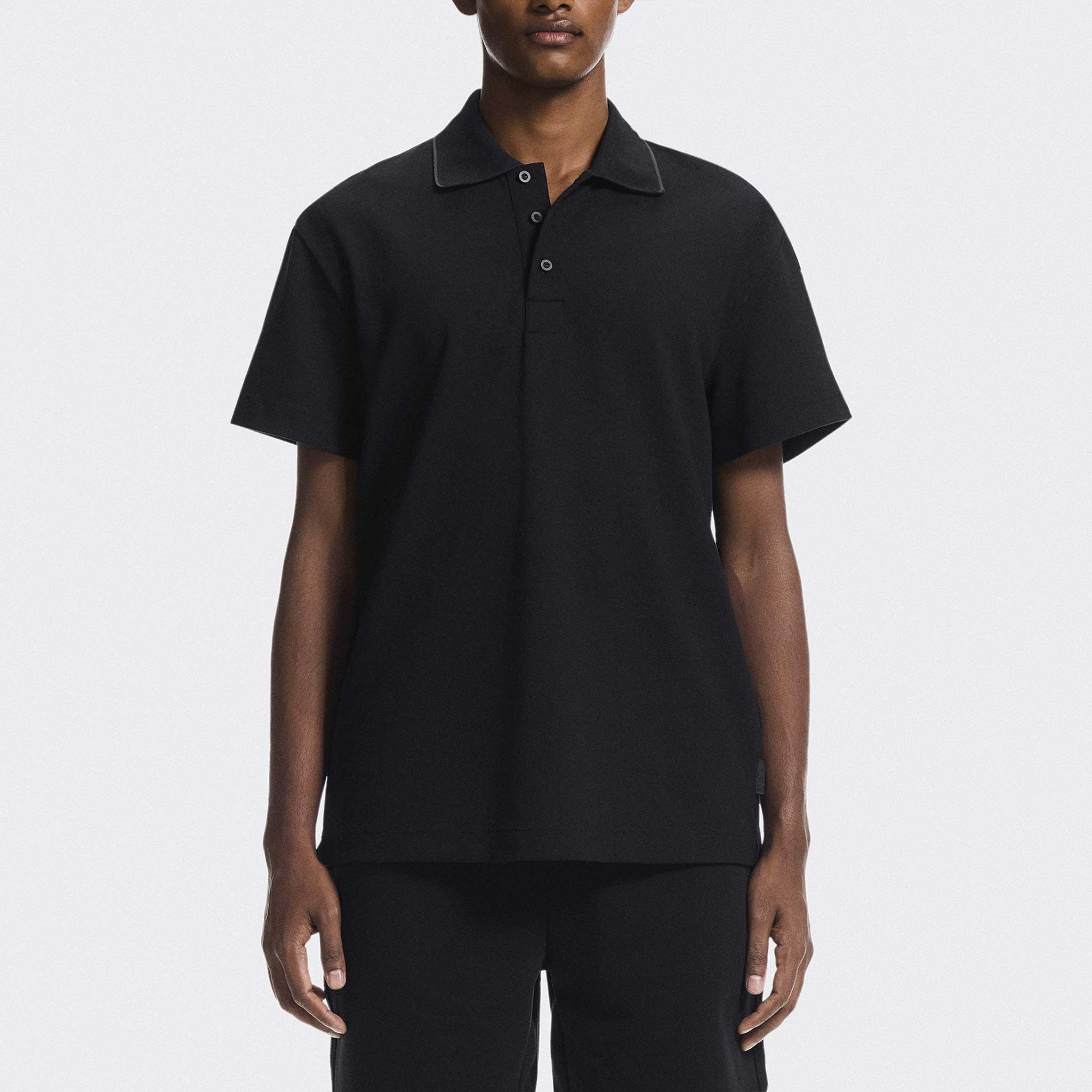 On Courtside Polo Men's Tennis Apparel Black/Eclipse