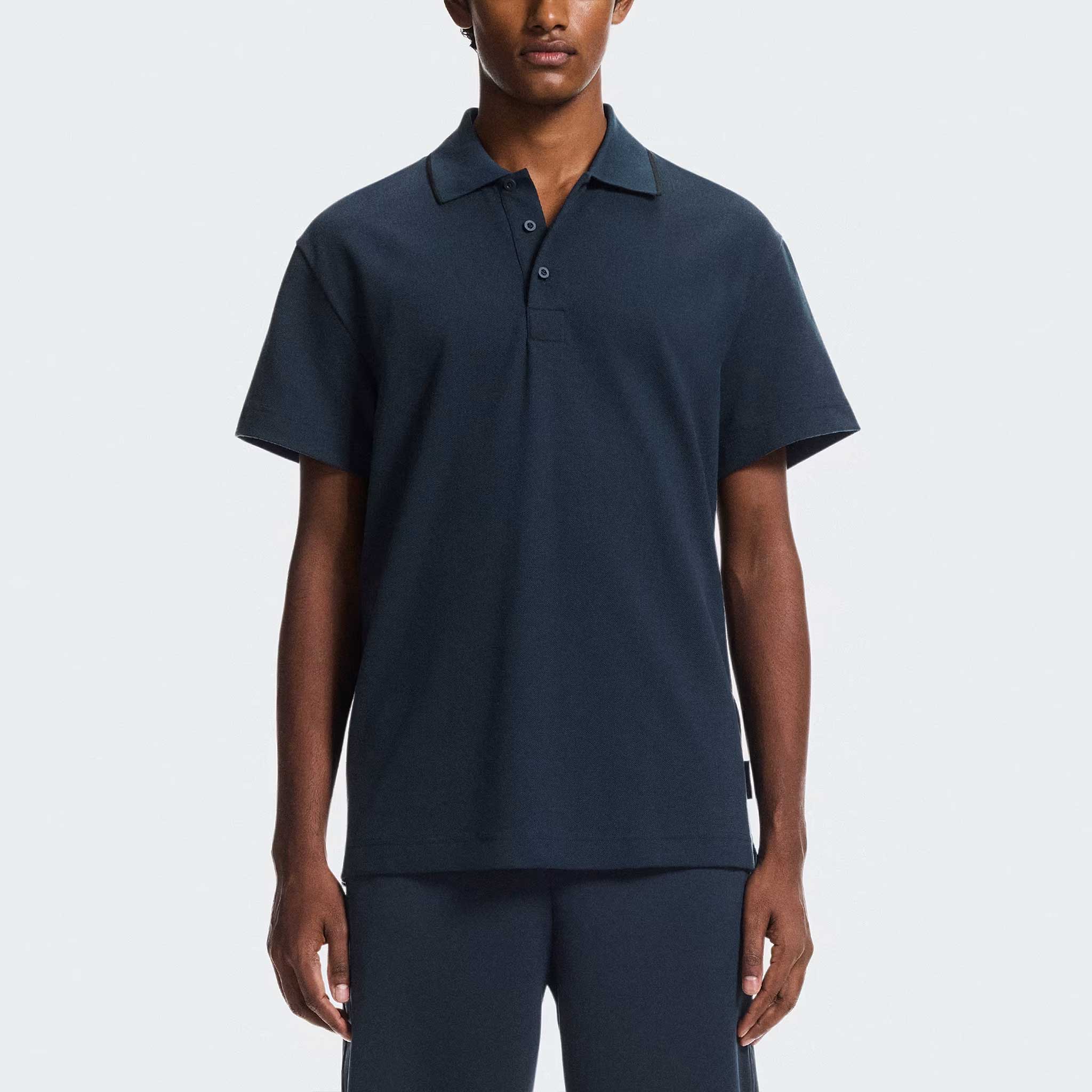 On Courtside Polo Men's Tennis Apparel Midnight/Black