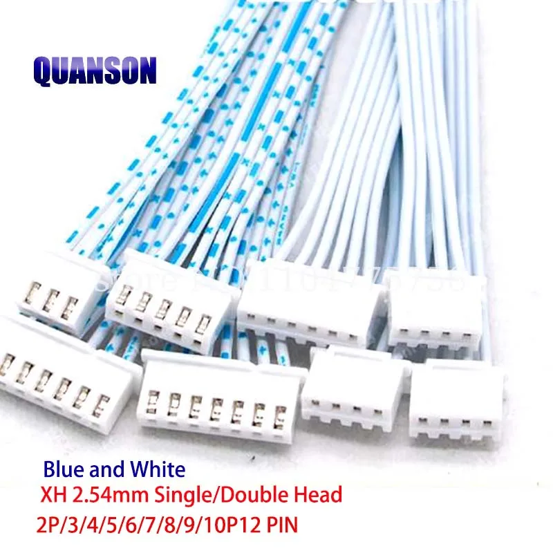 10PCS JST XH2.54 XH 2,54mm Einzel/Doppel Kopf Draht Kabel Stecker 2P/3/4/5/6/7/8/9/10P12 Pin Pitch Rot Blau Männlich Weiblich Stecker Image