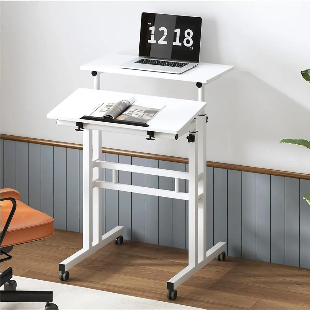 Garvee Ergonomischer Funktionaler Bürotisch: Komfortabler, effizienter, moderner Computertisch für professionelle Home-Office-Arbeitsplätze, robuste Schreibtischkonfiguration für den Außenbereich,