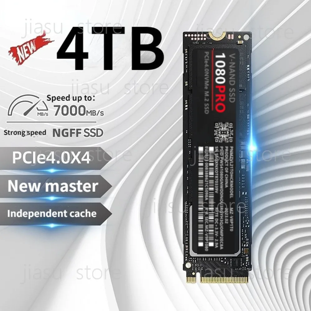 Hochgeschwindigkeits-M.2 1080Pro SSD, NGFF NVMe Interne Solid-State-Laufwerke, 1TB/2TB/4TB Große Speicherkapazität Upgrade-Festplatte Image