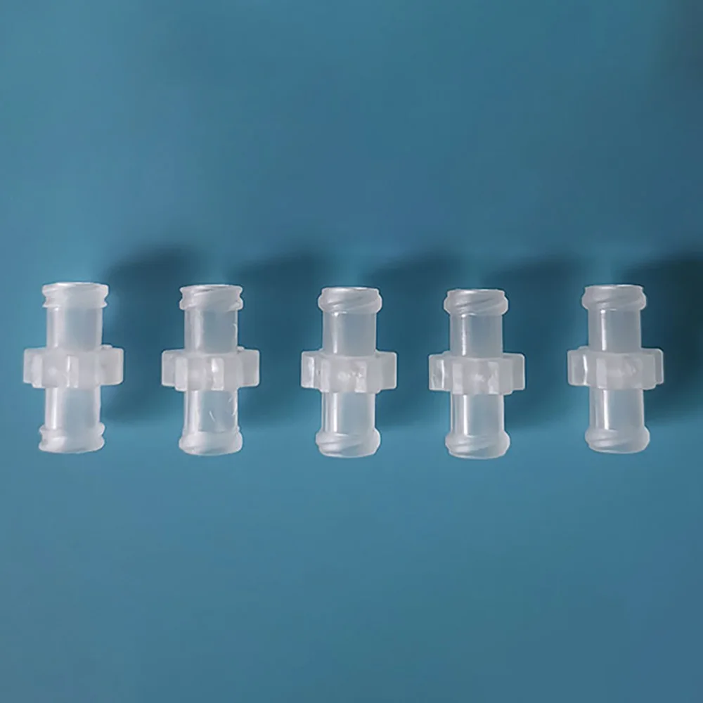 Männlicher Luer-Doppelverbinder, gerader, geführter PP-Adapter für Spritzen, Gewindekonvertierung, Dosierzubehör Image