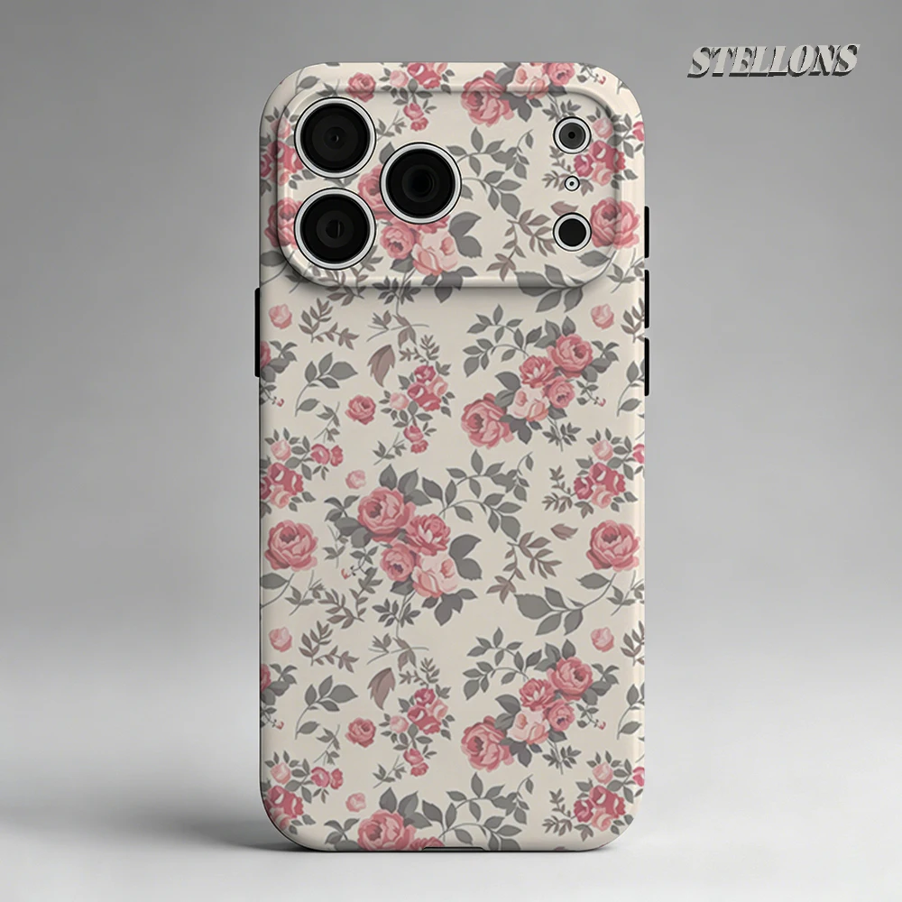 Rosa Rosen-Handyhülle für Magnetische Handyhülle für iPhone 17 16 15 14 13 Pro Max Plus Einzel- und Doppelschichtige Robuste Hülle Image