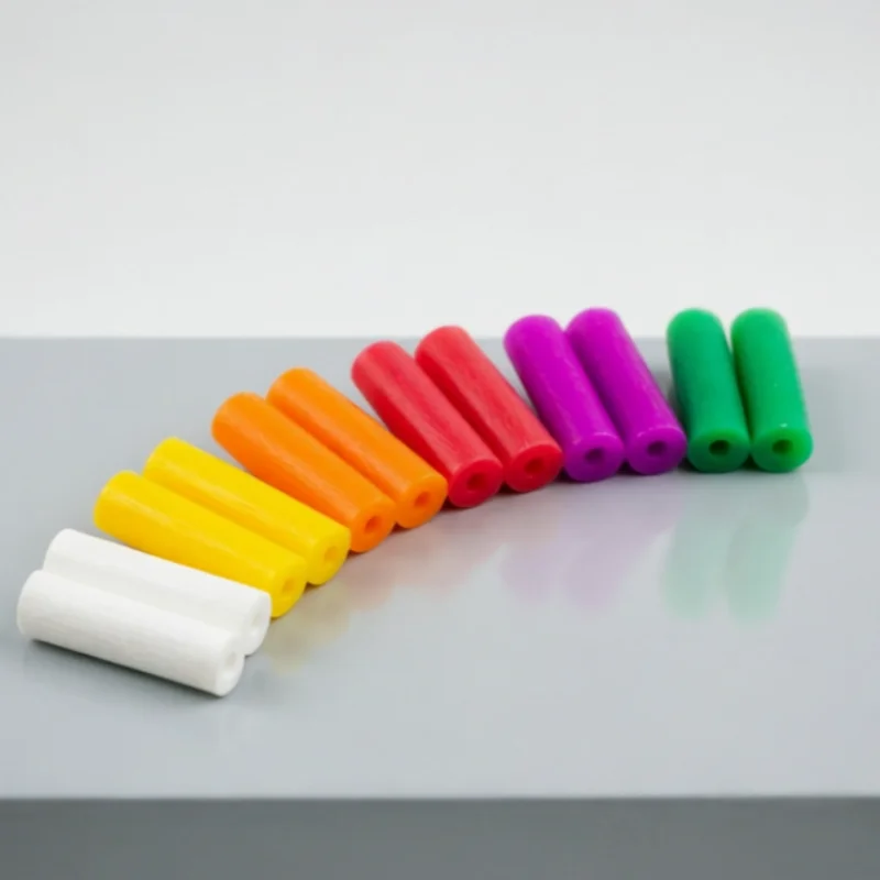 12 Stück Zahn-Kauhilfen für Aligner, Zahnspangen-Kau-Sticks, unsichtbare Korrekturhilfen für die Mundpflege (zufällige Farbe) Image