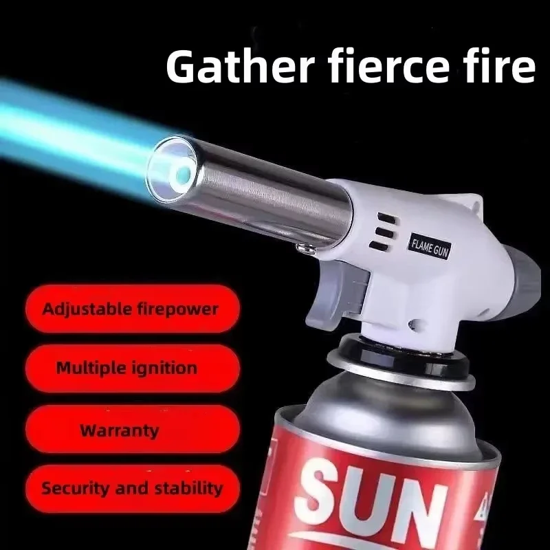 Outdoor-Butanbrenner, Flammengas, Camping, Grill, Kochen, Metallschweißen, Heizgerät, Feuerzeug, Flammenpistole, Kochen Image