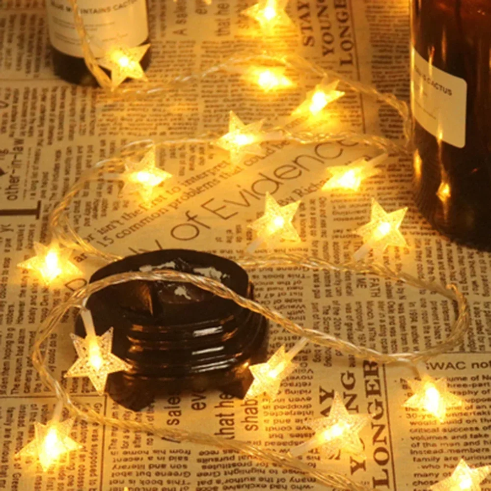 LED-Lichterketten Sternengirlande Glühbirnen Feenlichter Lichterketten für Party Zuhause Hochzeit Garten Halloween Weihnachtsdekoration Image