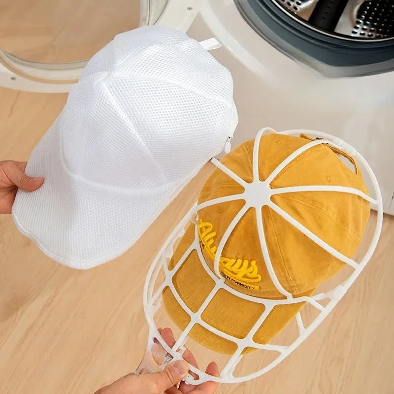 1/2/4PCS Hat Washing Protection Bag for Washing Machine Hat Cleaning Anti-Deformation 2-in-1 Wash & Dry Laundry Bag for Hats