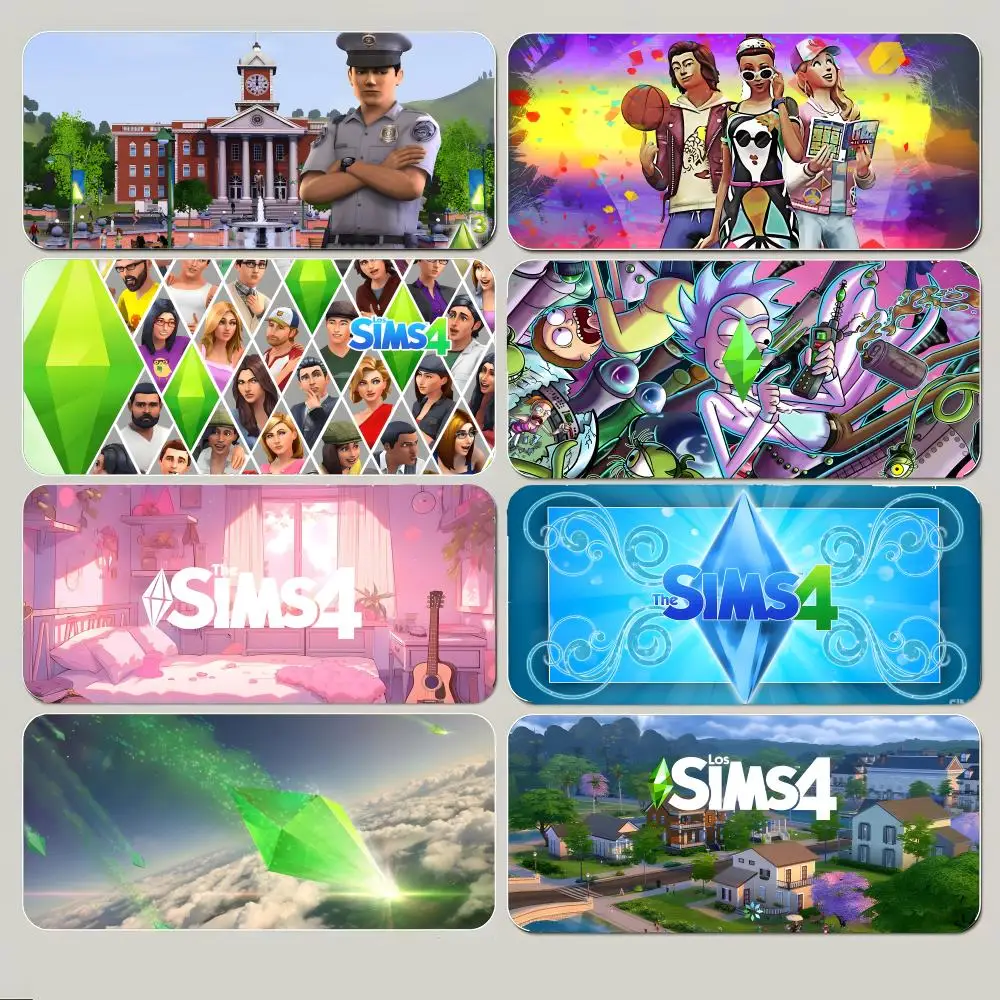 Lustiges, kreatives Spiel: Das S-Sims Mauspad, großes Gaming-Mauspad mit dickem, genähtem Rand, rutschfeste Schreibtischunterlage Image