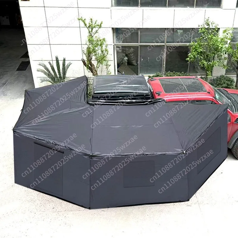270-Grad-Auto-Seitenzelt, Auto-Ventilator, schnell aufklappbares Vordach, regenfeste Sonnenschutz-Markise, Outdoor-Camping-Seitenzelt Image