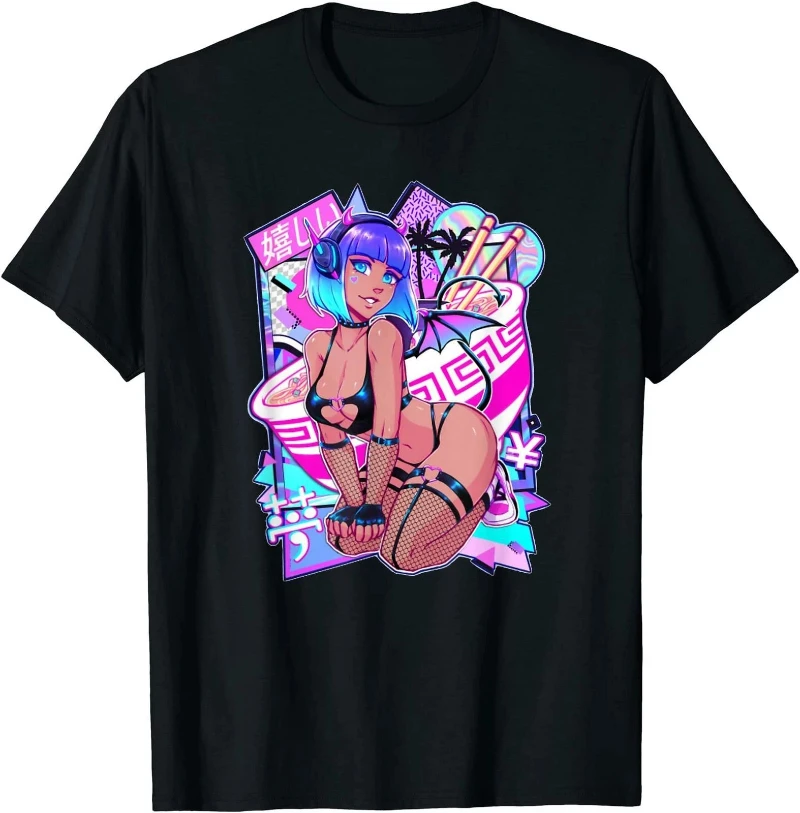Sexy Anime Girl Japanisches Sexy Demon Girl Cosplay T-Shirt Alle Größen S-4XL Unisex Neue Frühlings-/Sommer-Neuheiten
