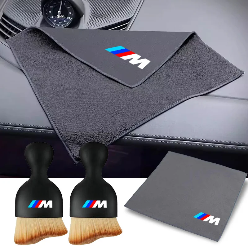 Für BMW E46 E90 E60 F30 F10 E39 E36 F20 G30 G20 E87 E92 E91 E3 Auto-Innenreinigungswerkzeuge Mikrofaser-Waschtücher Reinigungsbürste Image