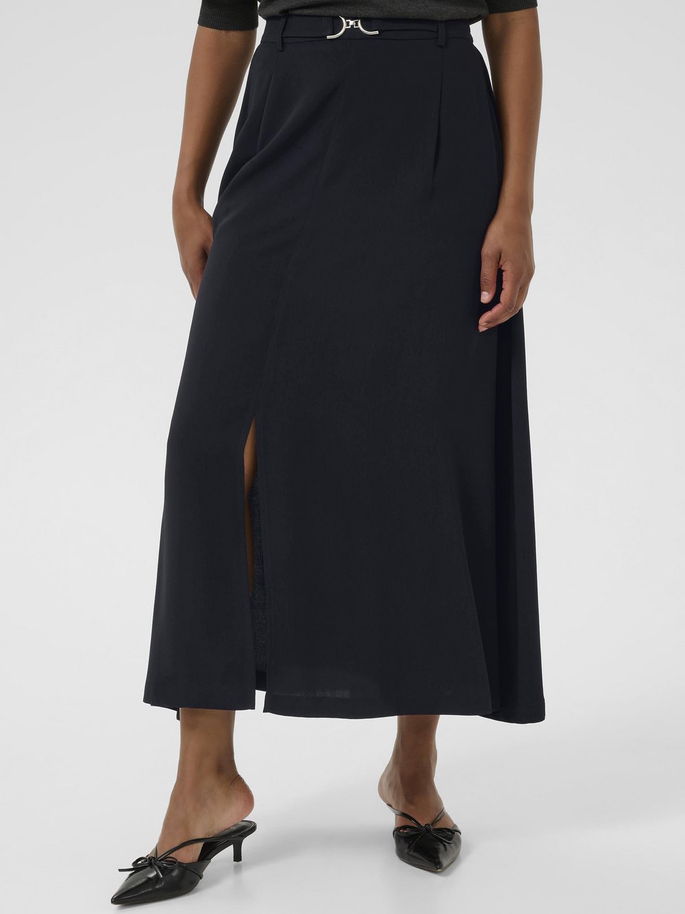 Kaffe Rock KAillis Hohe Taille Damen schwarz, 36