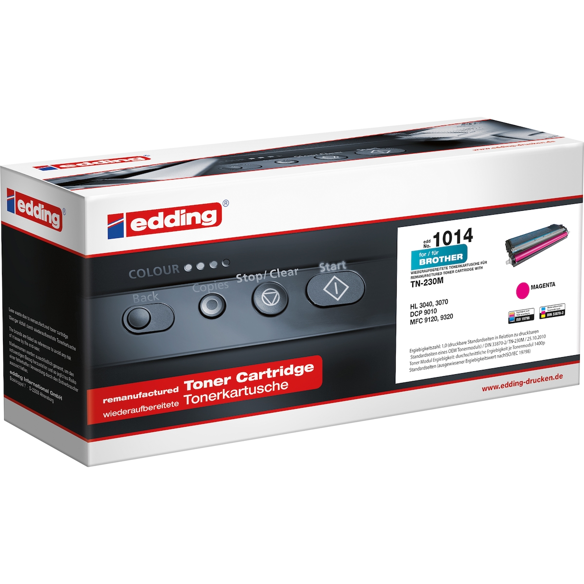 edding Toner 18-1014 wie Brother TN 230 magenta Image