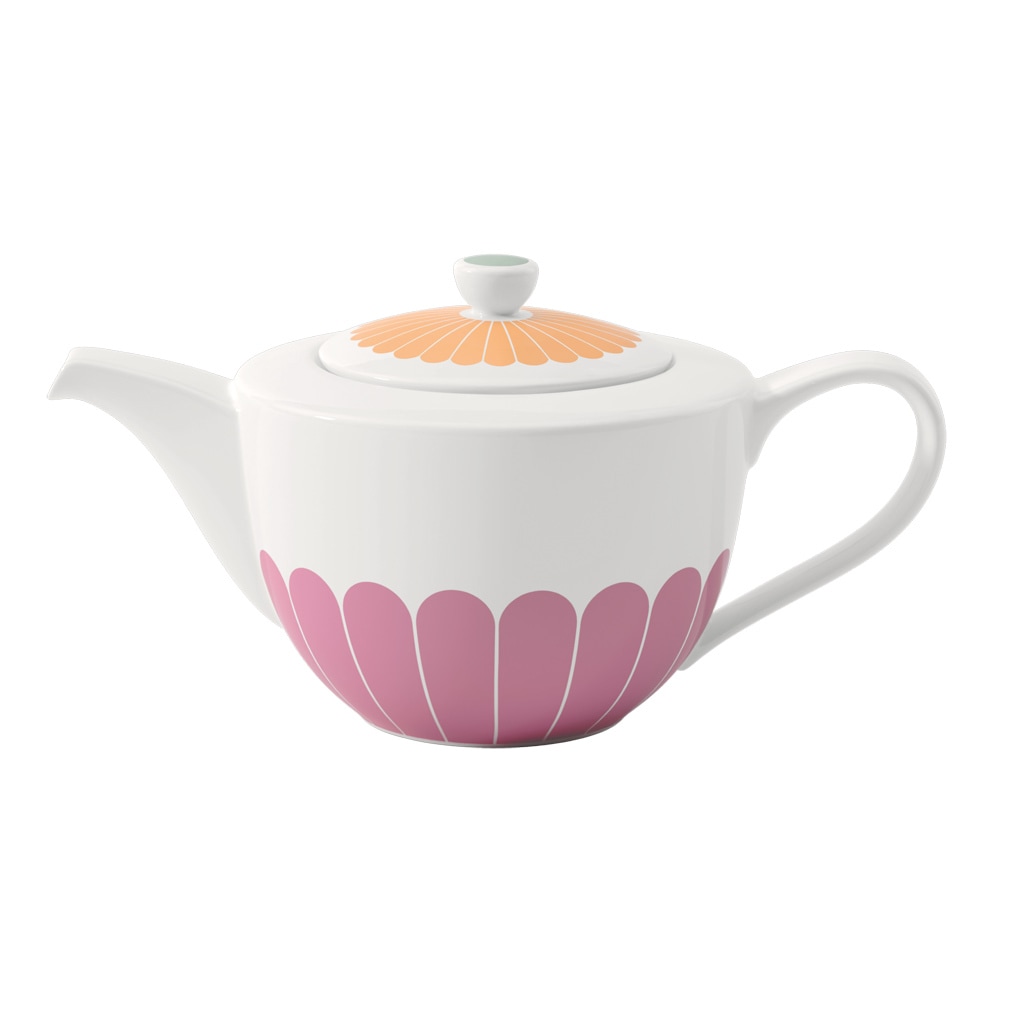 Teekanne VILLEROY & BOCH "bunt", bunt, B:15,5cm H:14cm, Kannen, Spülmaschinenfest, Mikrowellensicher