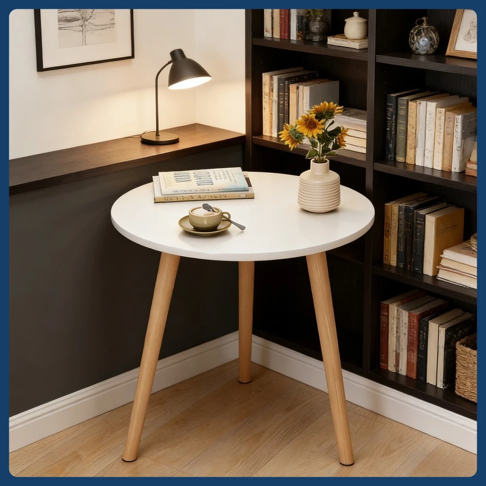 Sofa-Beistelltisch, Wohnzimmer, Haushaltstisch, kleiner Couchtisch, moderner und minimalistischer kleiner runder Tisch, kreativer Beistelltisch