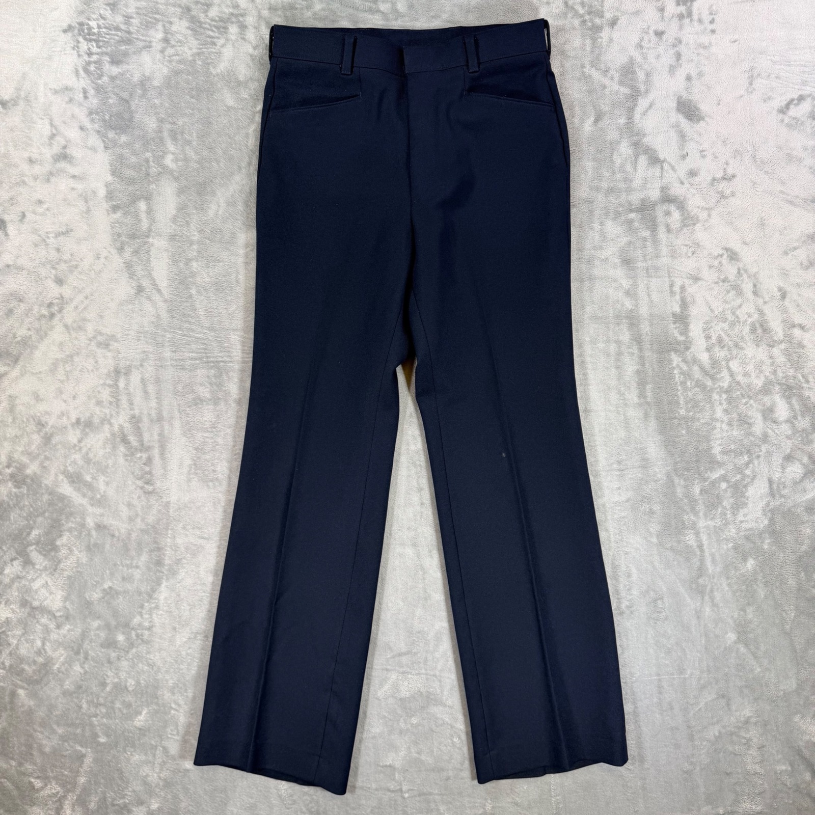 Levi's Pants | Vintage Levis Sta-Prest Action Slacks Men's 30x32 Navy Blue Trousers Pants | Color: Blue | Size: 31