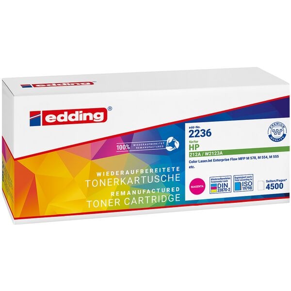 Edding Toner ersetzt HP »212A« W2120A magenta pink Image