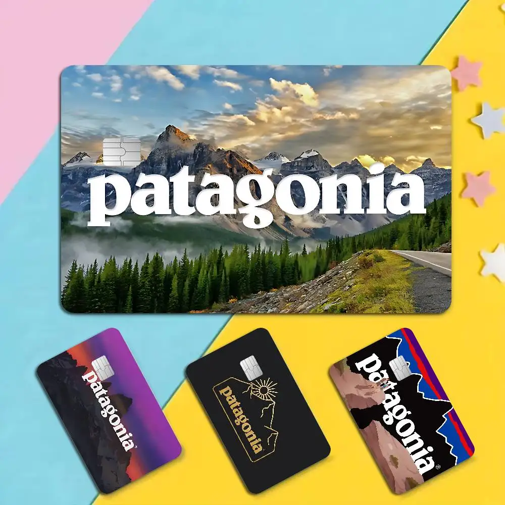 P-Patagonias Logo Anime Young Kreditkarten- und Debitkarten-Aufkleberfolie für Vorderseite, passend für kleine und große Chips, ohne Chip