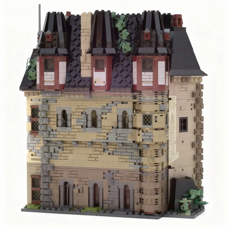 1202 Teile MOC Porträtgalerie Roter Falken S Bergfestung Schloss Modell Bausteine Weihnachtsgeschenke Konstruktionsspielzeug Image