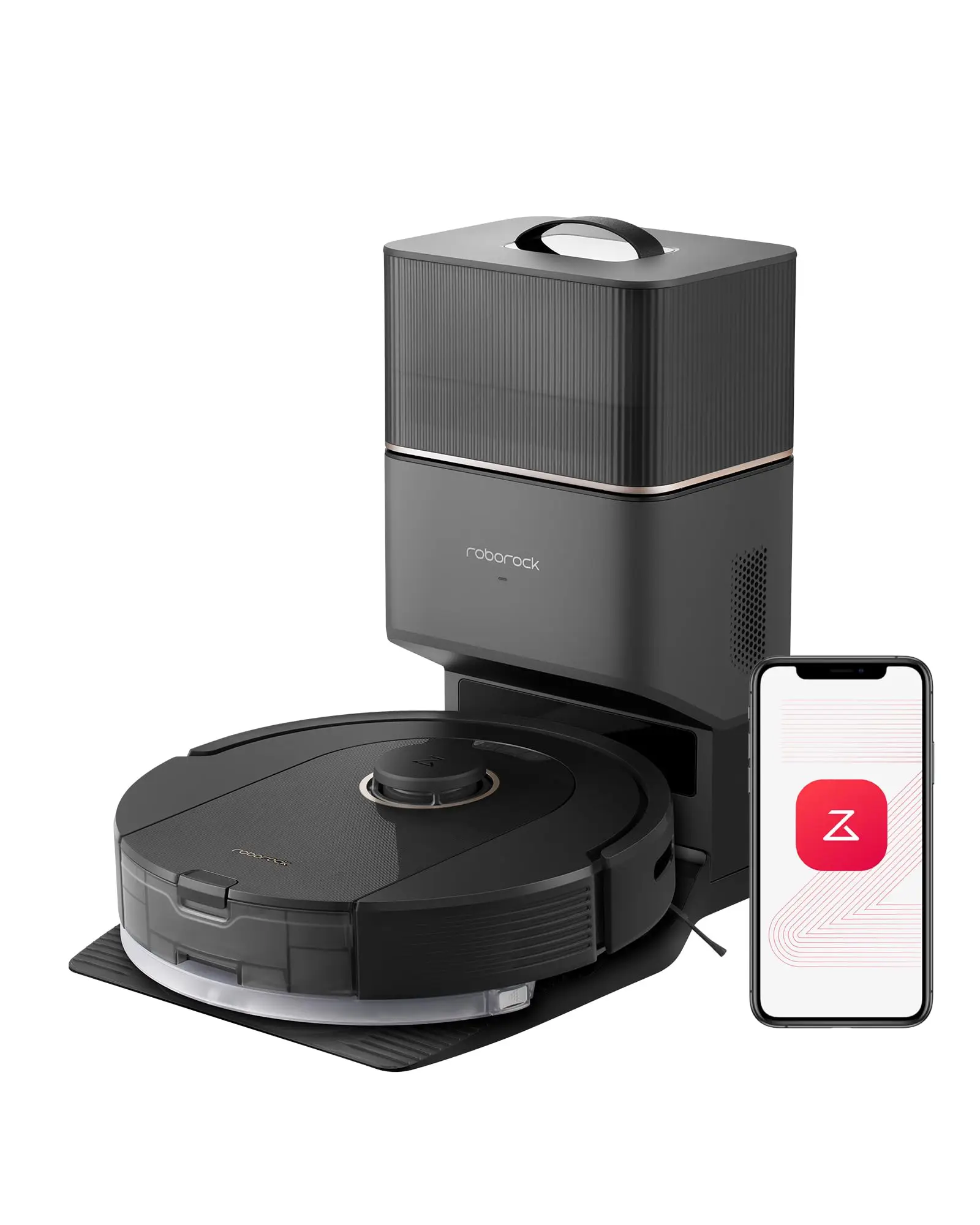 【Generalüberholt】roborock Q5 Pro+ Roboter-Staubsauger und Wischmopp, Selbstentleerend, 5500 Pa, DuoRoller-Bürste, Freihändige Reinigung für bis zu 7 Wochen Image