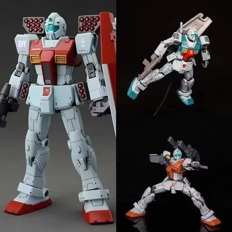 Montagemodellbausatz RGM-79 GM Captain Moroccan Front mit Schulterkanonen-Ausrüstung HG 1/144 Mech Actionfigur Puzzle-Spielzeug Image